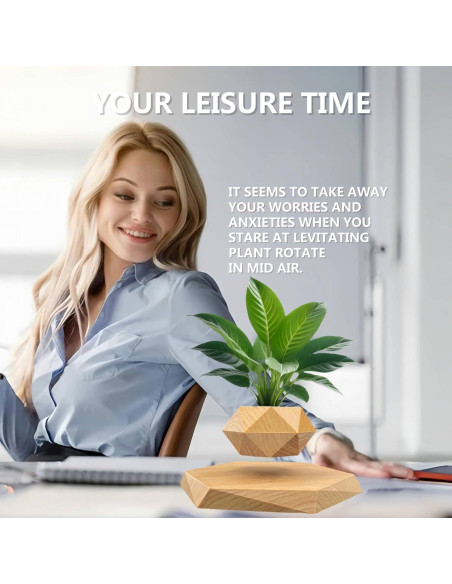 Maceta Flotante Luxelinc 9cm con Levitación Magnética