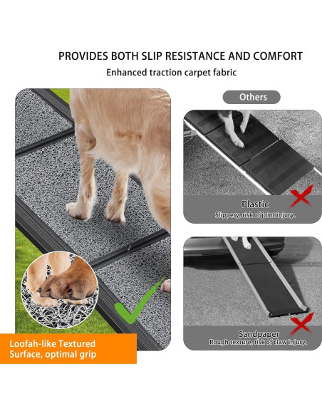 Rampa Plegable para Perros MuzeFansi 160x43cm Antideslizante