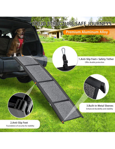 Rampa Plegable para Perros MuzeFansi 160x43cm Antideslizante