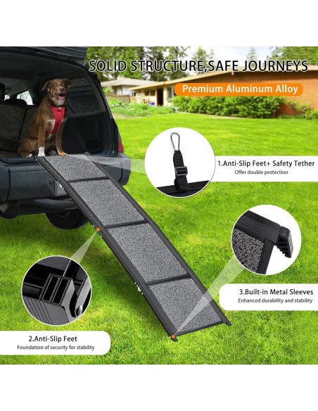 Rampa Plegable para Perros MuzeFansi 160x43cm Antideslizante