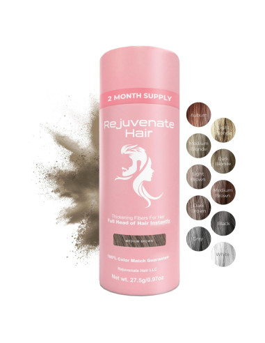 Fibras para Cabello Fino Rejuvenate - Marrón Medio 27.5g