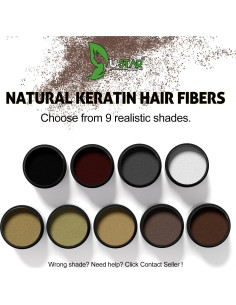 Fibras para el Cabello Ustar 4 en 1 - 27.5g Castaño 2