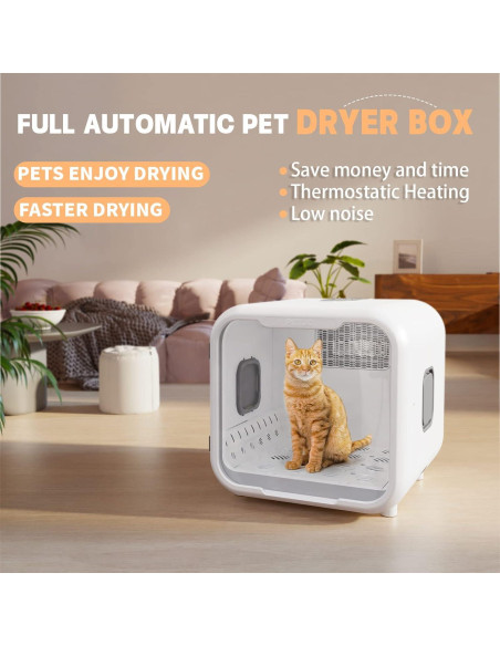 Secadora Automática para Mascotas PETJC AU01-L 71L Blanca