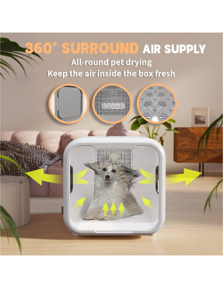 Secadora Automática para Mascotas PETJC AU01-L 71L Blanca