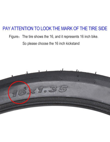 Soporte de Bicicleta Plegable USONG para Niños 16" (40.64 cm)
