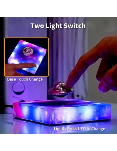Lámpara Flotante Magnética Brabola UFO 10.8cm RGB Táctil