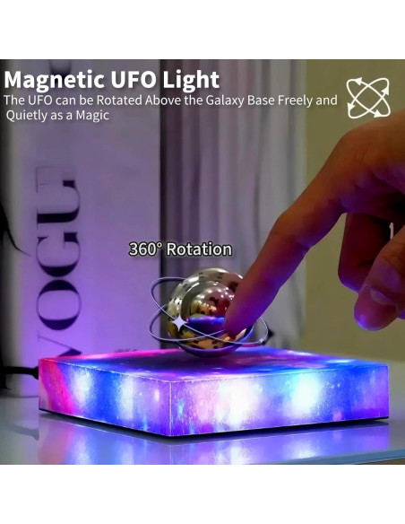 Lámpara Flotante Magnética Brabola UFO 10.8cm RGB Táctil