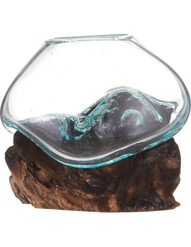 Terrario de Vidrio Reciclado Cohasset 11.4 cm para Plantas