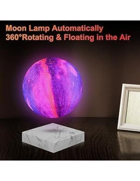 Lámpara de Luna Magnética VGAzer, Flotante con LED 16 Colores