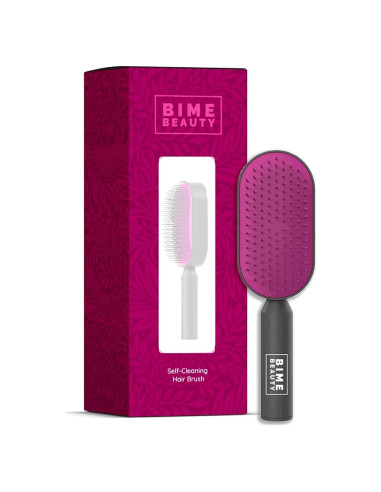 Cepillo Autolimpiante para Cabello Bime Beauty Rosa Púrpura