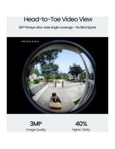 Cámara de Timbre Inalámbrica ieGeek Bell J10 3MP 180 2