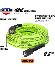 Manguera de Lavadora a Presión Flexzilla 1/4" x 15.24 m M22 2