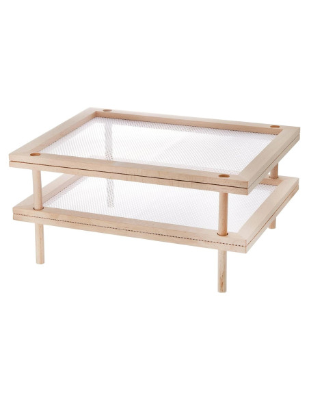 Juego de 2 Estantes Apilables Cedilis para Secar Alimentos