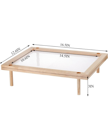 Juego de 2 Estantes Apilables Cedilis para Secar Alimentos