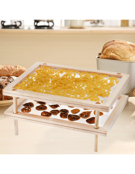 Juego de 2 Estantes Apilables Cedilis para Secar Alimentos