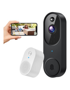 Cámara de Timbre Inteligente SearByte M50 1080p Wi-Fi Negro