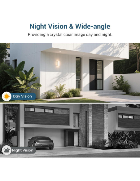 Cámara de Timbre Inteligente SearByte M50 1080p Wi-Fi Negro