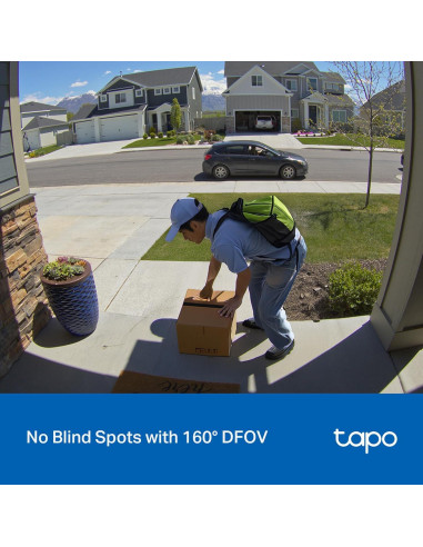 Cámara Timbre Inalámbrico Tapo D205 - 2K, 160 Vista, AI