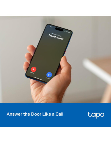 Cámara Timbre Inalámbrico Tapo D205 - 2K, 160 Vista, AI