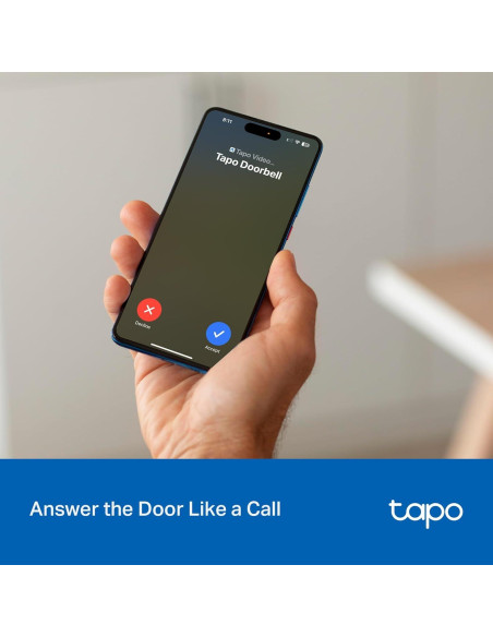 Cámara Timbre Inalámbrico Tapo D205 - 2K, 160 Vista, AI