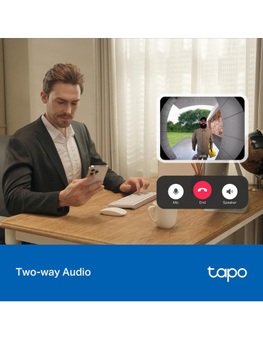 Cámara Timbre Inalámbrico Tapo D205 - 2K, 160 Vista, AI