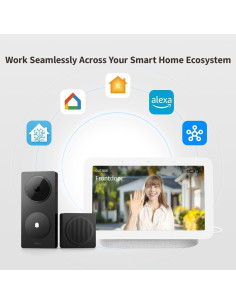 Cámara Timbre Inteligente Aqara G410 2K Wi-Fi Negro 2