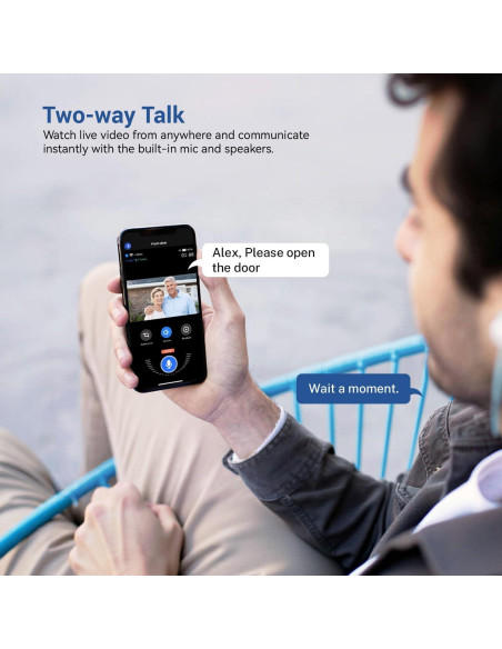 Cámara de Timbre de Video PyreQuad G50 1080p Wi-Fi 2.4GHz