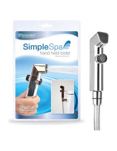 Bidet de Mano Brondell SimpleSpa Esencial Plata 121.92 cm