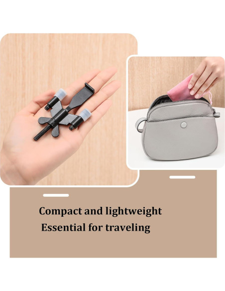 Cerradura de puerta portátil Newlaking, acero inoxidable, seguridad