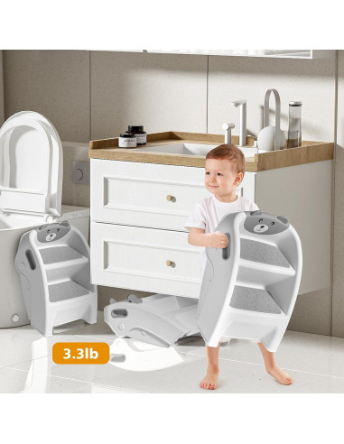 Escalera Plegable Antideslizante Tavlshero 2 Pasos para Niños