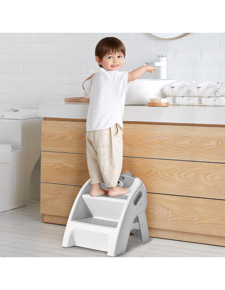 Escalera Plegable Antideslizante Tavlshero 2 Pasos para Niños