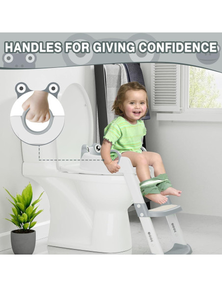 Asiento de Entrenamiento para Baño Garvee con Escalera Antideslizante