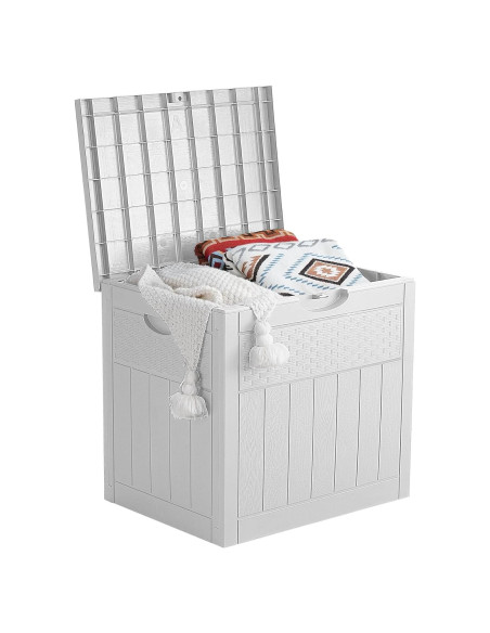 Caja de Almacenamiento Exterior EHHLY 125L Impermeable Blanca
