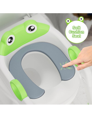 Asiento de Entrenamiento para Baño Sunvasagoo Verde Ajustable