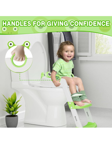 Asiento de Entrenamiento para Baño Sunvasagoo Verde Ajustable