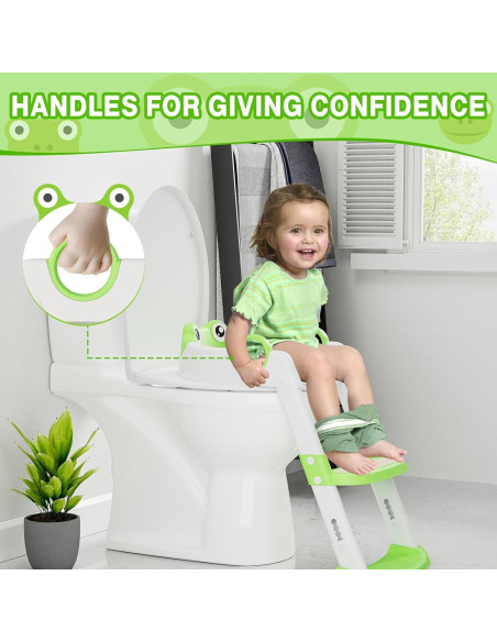 Asiento de Entrenamiento para Baño Sunvasagoo Verde Ajustable