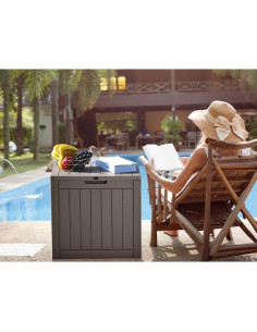 Caja de Almacenamiento Exterior YITAHOME 30 Galones Marrón 2