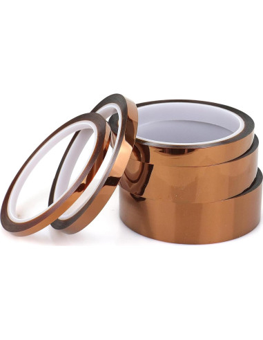 Cinta de Polimida Bomei Pack 5 Unidades 5/8/12/25/30mm x 33m