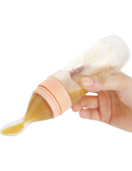 Cuchara de Silicona PandaEar para Bebés 2 Pack Azul 113g