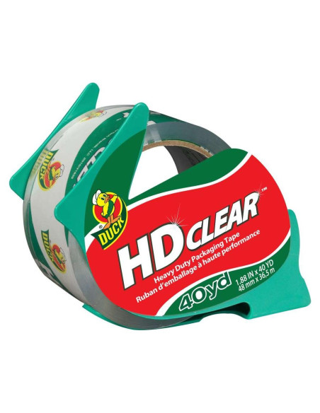 Cinta de Empaque Duck HD Clear 40 Yardas Transparente