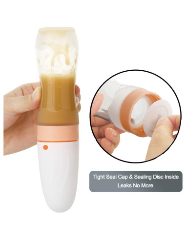 Cuchara de Silicona PandaEar para Bebés 2 Pack Azul 113g