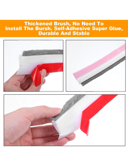 2 Tapones de Corrientes de Aire Nodaaiie 100x5 cm Blanco