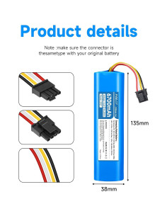 Batería de Reemplazo 6700mAh Palogreen para Aspiradora Dreame D9 D10 2