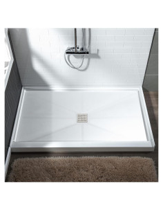Base de Ducha Antideslizante WOODBRIDGE 121.9x91.4cm Drenaje Central