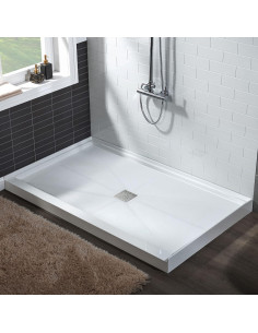 Base de Ducha Antideslizante WOODBRIDGE 121.9x91.4cm Drenaje Central 2