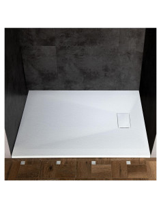 Base de Ducha WOODBRIDGE 150x90 cm Blanco Acceso Silla Ruedas