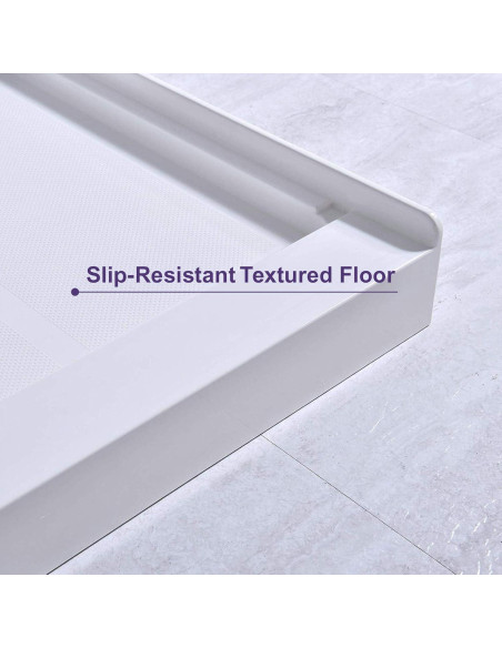 Base de Ducha Antideslizante WOODBRIDGE 121.9x91.4cm Drenaje Central