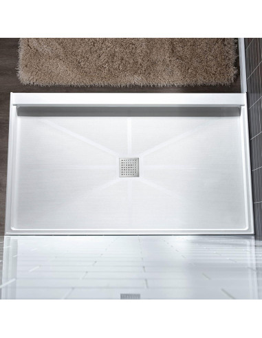 Base de Ducha Antideslizante WOODBRIDGE 121.9x91.4cm Drenaje Central