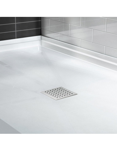 Base de Ducha Antideslizante WOODBRIDGE 121.9x91.4cm Drenaje Central