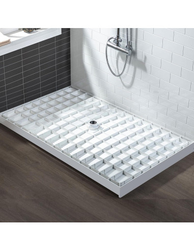 Base de Ducha Antideslizante WOODBRIDGE 121.9x91.4cm Drenaje Central